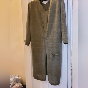 Linen Knit, Long Cardigan.